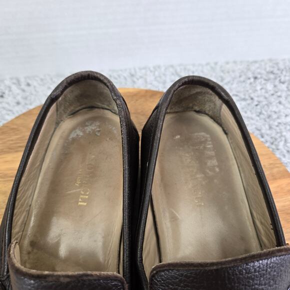 Bruno Magli Massyf Dark Brown Leather Business Casual Horsebit Loafer Mens 11 M - Picture 14 of 16